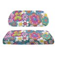 thumbnail image 2 of Pzuqiu 2-Piece Colorful Floral Golf Cart Seat Covers | Breathable Washable Universal Set | Protective Accessories for Most 2-Seater Golf Carts, 2 of 10