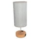 thumbnail image 1 of Lámpara De Mesa De Control Táctil Pantalla De Tela De Tela De Metal Carga USB Lámpara De Mesita De Noche LED De Tres Engranajes Con Base De Grano De Madera Para Dormitorio, 1 of 7