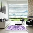 thumbnail image 7 of Ahgly Company Machine Washable Indoor Square Transitional Blossom Pink Area Rugs, 5' Square, 7 of 7
