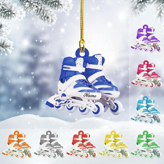 Custom Roller Skate Ornaments 2025 Roller Skate Christmas Ornament Roller Skate Ornaments for Christmas Tree Roller Skate Ornament Gift for Roller Skate Lovers Roller Skates Christmas (RS7) - 3347