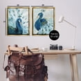 thumbnail image 4 of Stupell Industries Gentle Pretty Peacocks Animals Painting Gold Floater Framed Canvas Art Print Wall Art, 31 x 25, Set of 2, 4 of 10