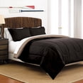 thumbnail image 2 of Porch & Den Martex Reversible Comforter Set Black/Grey Twin 2 Piece, 2 of 5