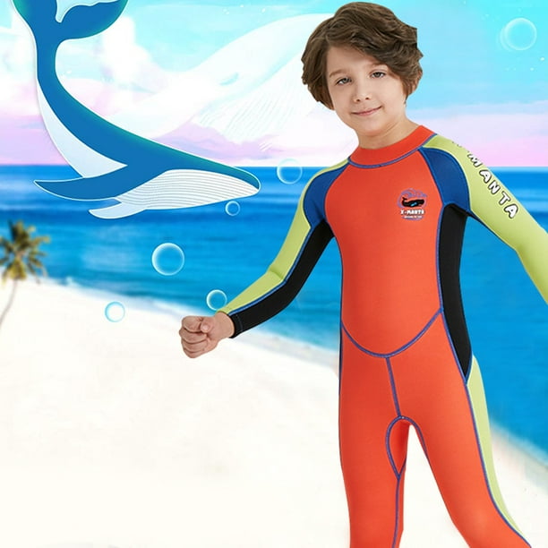 Kids Wetsuit,Thermal Swimsuit,Youth Boy's and Girl's One Piece Wet