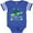Football Blue and White, variant on Port St. Lucie, Florida Happy Sea Turtle Boys or Girls Baby Bodysuit