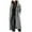 Grey, variant on Jiyugala Women's Overcoat Cardigan Ribbed Sweaters Outwear Long Sleeve Button Down Cardigan Knit Hooded Outwear