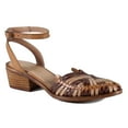 thumbnail image 2 of Diba True Women's Shootin Star Leather Huarache Heeled Sandal (Brown/Tan/Beige, 7.5/38.5EU), 2 of 5