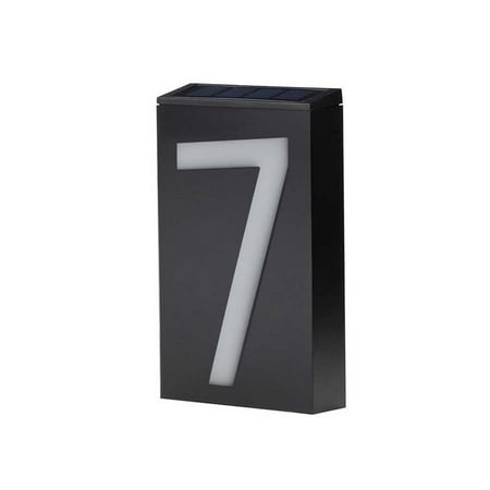 

maytalsoy Digital Solar Doorplate Light Large Size Unplugged Villa Lamp Lighting Led Decoration Landscape Evening Plate Plaque Number 7