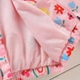 thumbnail image 5 of Esaierr Toddler Kid Girl Print Zip Jacket Hooded Trench Cute Punching Cardigan Windbreaker for 3-8T, 5 of 5