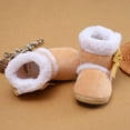thumbnail image 2 of Baywell Baby Girl Plush Winter Snow Bowknot Boots Brown 7-12 Months, 2 of 7
