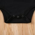 thumbnail image 4 of Infant Girl Romper Off Shoulder Jumpsuit + Bowknot Headband Outfits, 4 of 10