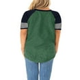thumbnail image 4 of LANREMON Plus Size Tunics Tops for Women Round Neck Graphic Raglan Green Tshirt Shirts for Woman Size 16, 4 of 5