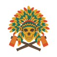 thumbnail image 2 of CafePress - Native Skull Headdress - Baby Hat, 2 of 2