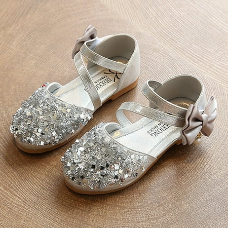 

Baby shoes Infant Kids Baby Girls Pearl Crystal Bling Bowknot Single Princess Shoes Sandals Fragarn