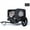 Black + Dark Gray + Steel, variant on Outdoor Heavy Duty Collapsible Pet Bike Trailer with 16-Inch All-Terrain Wheels & Universal Hitch – Foldable Dog/Cargo Carrier Cart for Bicycles, blue+black