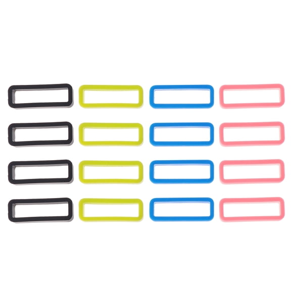 UPKOCH 4 Per Color Watch Strap Loop Silicone Band for Watch Holder Coral for Women