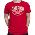 thumbnail image 2 of Smartprints America Land of the Free 1776 Eagle Men's T-shirt, Red, 3XL, 2 of 3