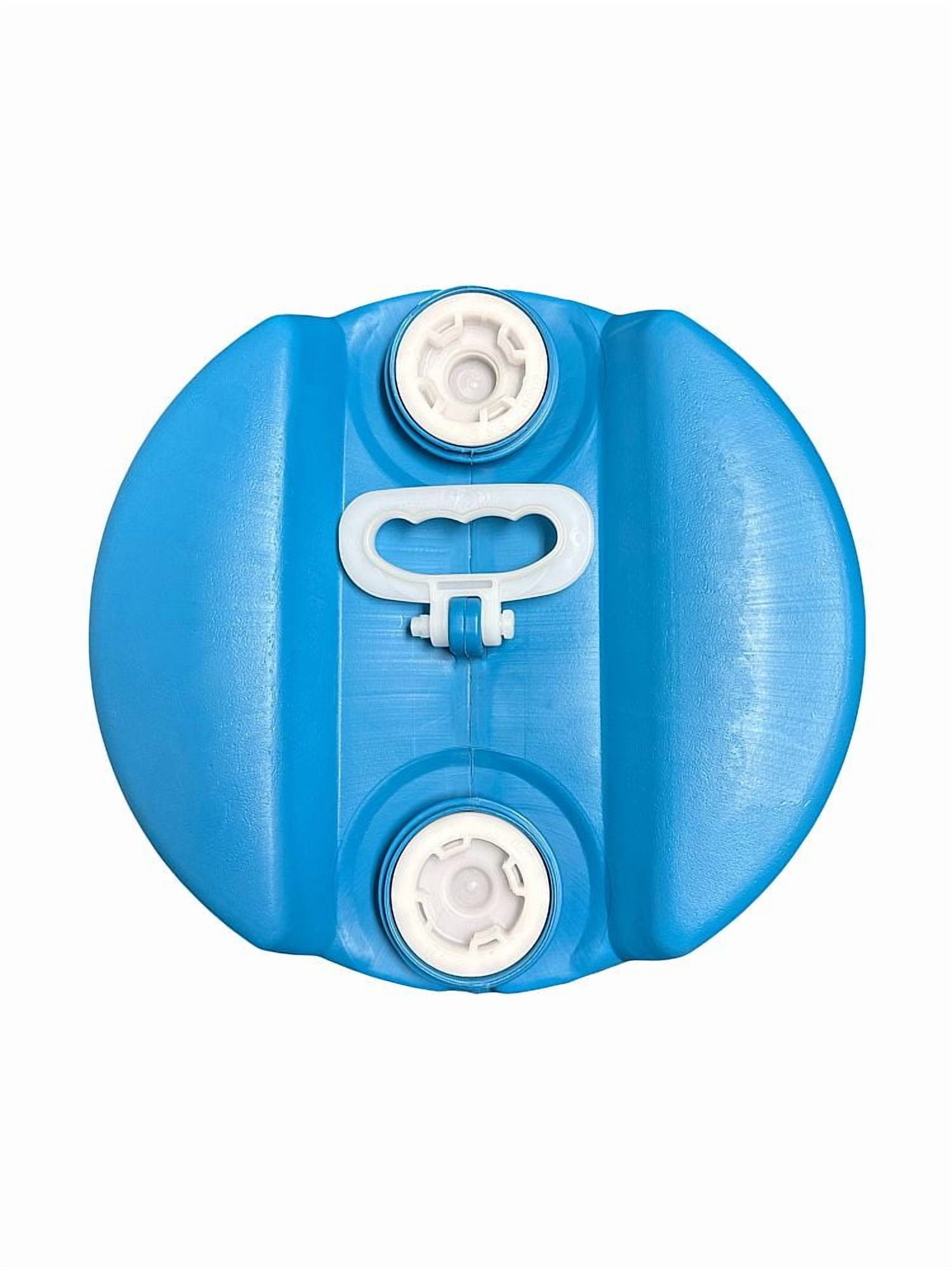 15 Gallon Plastic Blue Barrel 2x2 Inch Bung Caps
