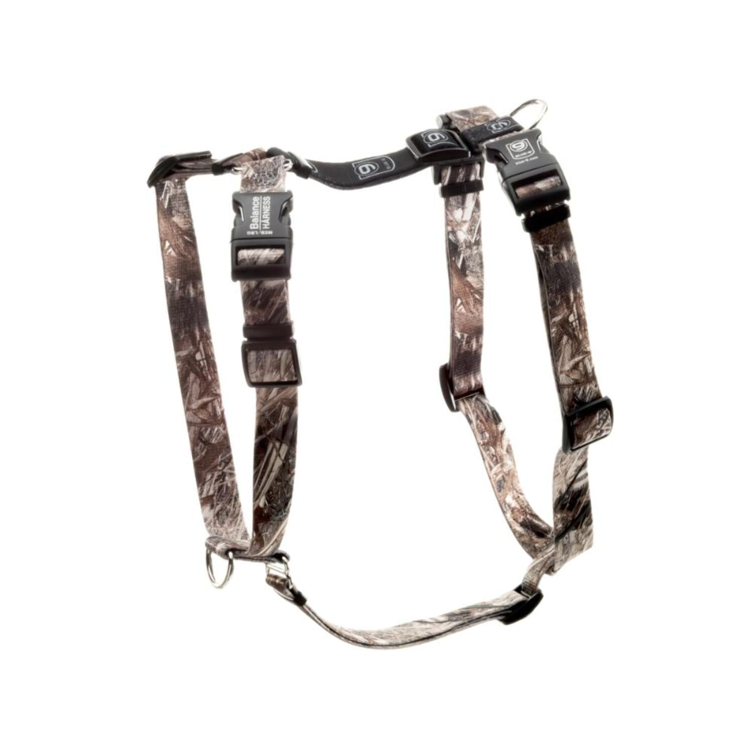 Blue-9 Buckle-Neck Balance Harness, Fully Customizable Fit No-Pull Harness, Ideal for Dog Training and Obedience, Made in The USA, Orange, Medium/Large