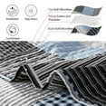 thumbnail image 4 of Beartech Full/Queen Plaid Quilt Set Bedding Blue Black Stripe Checkered Patchwork Bedspread Reversible Coverlet Soft Microfiber Quilt, 4 of 7