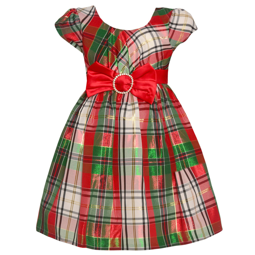 bonnie jean plaid christmas dress