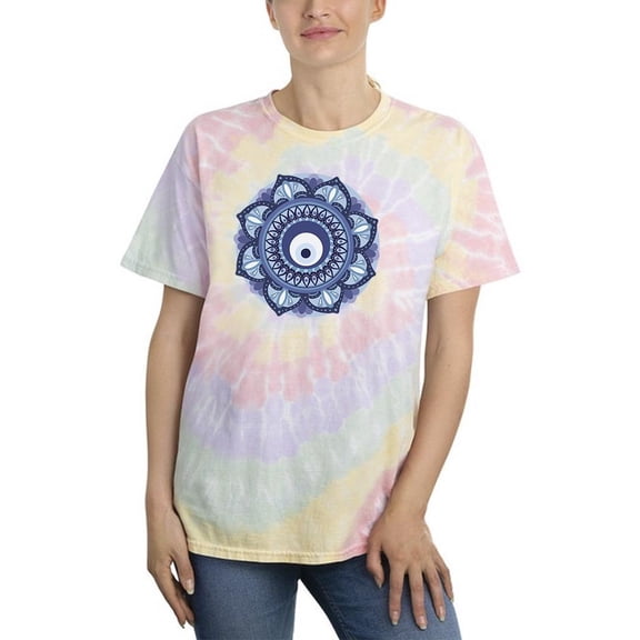 Lotus Evil Eye Tie Dye Spiral Women -Image by Shutterstock, Female Large