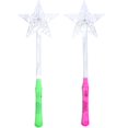 thumbnail image 4 of 3 12 piezas de varita luminosa con forma de estrella para niños (estrella, color de mango aleatorio), 4 of 5