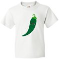 thumbnail image 3 of Inktastic Green Chili Pepper Kawaii Youth T-Shirt, 3 of 5