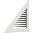 thumbnail image 2 of Ekena Millwork 22"W x 14 5/8"H Right Triangle Gable Vent - Left Side (31 3/4"W x 21 1/8"H Frame Size) 8/12 Pitch Functional, PVC Gable Vent with 1" x 4" Flat Trim Frame, 2 of 14
