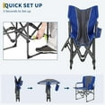 thumbnail image 6 of 2PCS Oversized Camping Directors Chair, Portable Folding Lawn Chairs for Adults Heavy Duty with Side Table, Outdoor Foldable Camp Chair with Pocket for Beach, Fishing,Picnic, 6 of 7