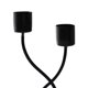 thumbnail image 5 of Candelabro BLESIY Retro adorno de Centro de Mesa para sala de estar fiesta decoración de escritorio Negro 2 cabezas, 5 of 6