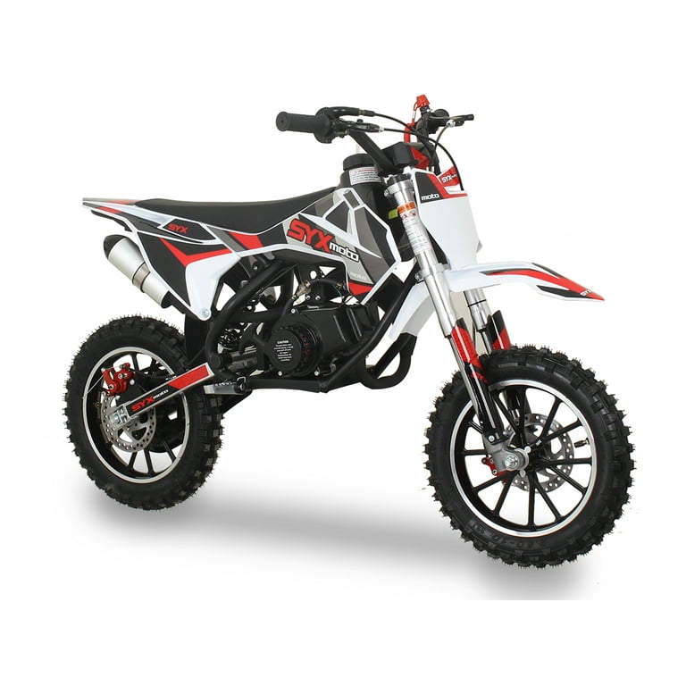 SYX MOTO Blitz Gas Powered Kids Dirt Bike, 50cc 2 Stroke, Pull