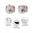thumbnail image 2 of Fsddascl Blue Butterfly Toaster Cover 2 Slice, Small Kitchen Appliance Covers, Retro Country Spring Pink Flowers Plants Toaster Oven Cover with Loop, Bread Machine Cover Polyester Dust Cover, 2 of 5
