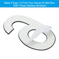 thumbnail image 4 of Uxcell 6 House Numbers Self-Adhesive for Outside Stick On 3.5" x 2", 1 Pcs, 4 of 5