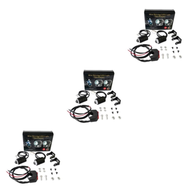 Sidaley Faro de coche, motocicleta, impermeable, foco LED, Mini lámpara de luz, camiones, SUV, accesorios universales, 2 luces/1 interruptor Type1 NO1