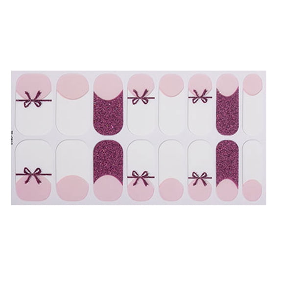 French Tip Nails Sticker Glittering Nails Polish Stickers Flowers Gels Nails Strips Nails Art Decortions Nails Supplies