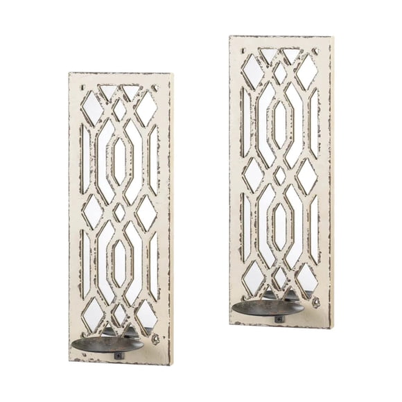 Lámpara de pared Accent Plus Deco con espejo con vela (juego de 2)