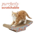 thumbnail image 6 of Oodles Multicolor Patterned Curved Lounger Durable Corrugated Cardboard Cat Scratching Pad O/S, 6 of 9