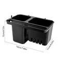 thumbnail image 4 of Xihbxyly Caja de Almacenamiento, Organizador de Plástico Versátil, Diseño de Drenaje Inferior, Cesta de Fácil Instalación, Uso En Casa, Oficina, Cocina, Solución para Un Espacio Ordenado, Disponible, 4 of 7