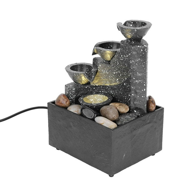 Fountain, Unique Fashionable Decoration, 11.2X9X17cm for Bedroom Living Room