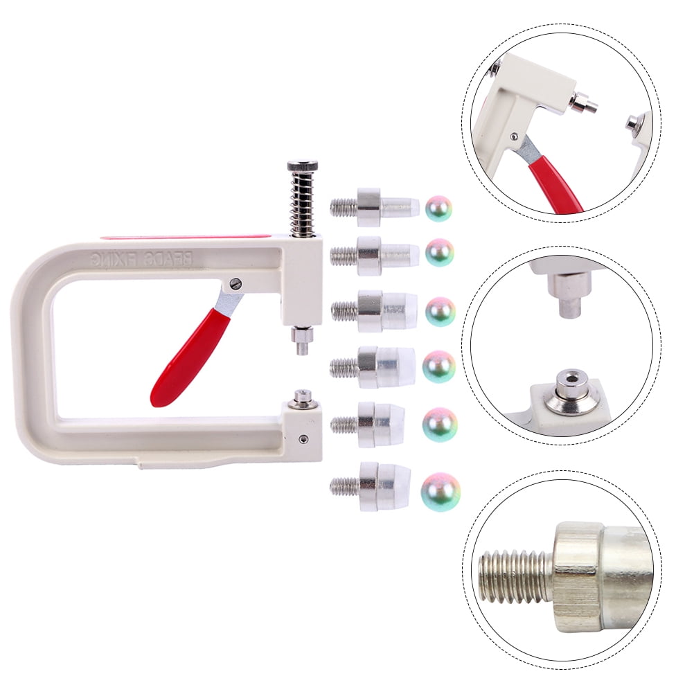 ELAYARD Multi-Color Alloy Bead Setting Tool Kit for Home Jewelry Craft Making - 1 Set Beading Supplies