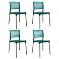 thumbnail image 1 of Ilios Innova | Set de 4 Sillas Galeri Modernas de Polipropileno Azul con Patas de Aluminio, Sillas Minimalistas Apilables para Comedor, Restaurante, Jardín o Exterior, Resistentes y Ergonómicas., 1 of 9