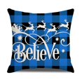 thumbnail image 4 of 4 Pieces Christmas Pillowcase,45x45cm Square Christmas Linen Pillowcase,christmas Pillowcase For Sofa,christmas Cushion Coverchristmas Peach Skin Prin, 4 of 5