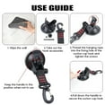 thumbnail image 3 of 4pcs Heavy Duty Suction Cups - Suction Vacuum Hooks Hook, Tent Sucker Hooks, Carabiner for Caravan Awnings, Camping Accessories, Bearing for Tarps, Car Cover, Camping Tarp Accessory, 3 of 5