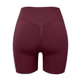 thumbnail image 5 of OSOLU Womens Workout Seamless Scrunch Lifting Shorts High Waist Gym Yoga Shorts Sports Soft Tummy Control Workout Athletic Gym Bottoms Red S, 5 of 5