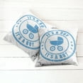 thumbnail image 6 of Ambesonne Retro Throw Pillow Cover 2 Pack, Old Fashioned Circles Wheels, 20", Violet Blue, 6 of 7