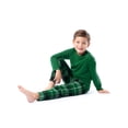 thumbnail image 4 of Fruit of the Loom Boy's Sleep Long Sleeve Top & Velour Fleece Pajama Set, 2-Piece, Sizes 4-16, 4 of 10