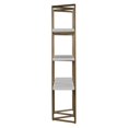 thumbnail image 4 of TOV Furniture Bibliothèque en Métal de Transition Kupa 71"H en Laiton/blanc, 4 of 8