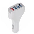 thumbnail image 4 of kurtrusly 4 USB Ports Phone Tablet Smart Fast Car Charger Phone MP4 Quick Charging Adaptor White 1Set, 4 of 6