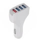 thumbnail image 5 of Injueey 4 puertos USB teléfono móvil tableta inteligente de coche rápido teléfono MP4 cámara adaptador de carga rápida Cargadores de dispositivos electrónicos específicos Blanco, 5 of 6