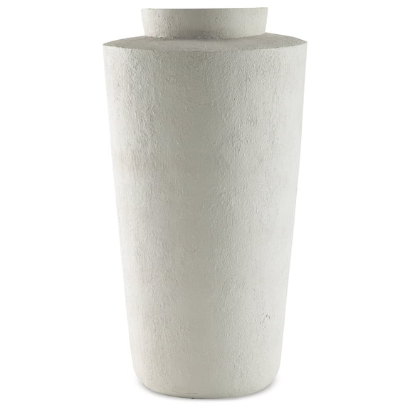 Signature Design by Ashley Flurinworth 29.25" Vase, Cream Textured Finish Decor
